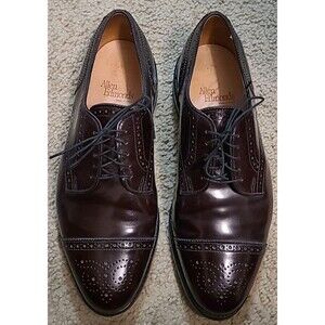 Allen Edmonds Sanford Dress Shoes Mens 9 EEE Oxford Cap Toe Oxblood Brown USA